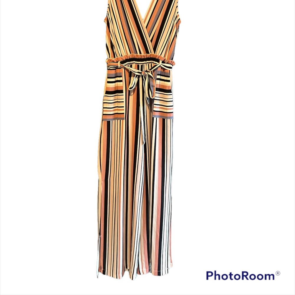 Striped jumpsuit - Picture 3 of 4